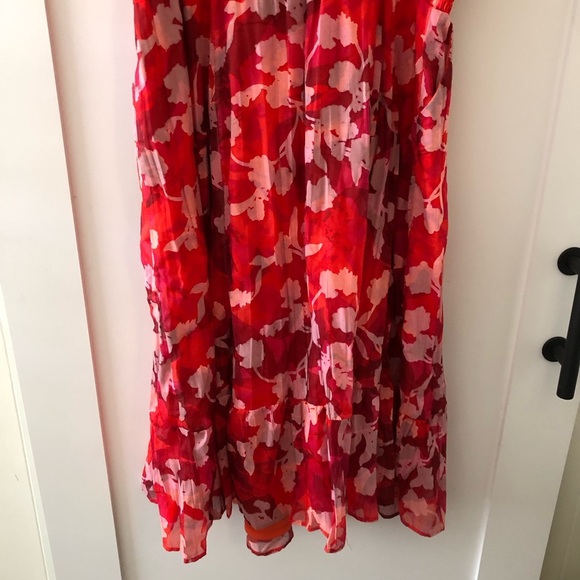 Torrid Floral Lace Up Smocked Dress 3 - Picture 10 of 13